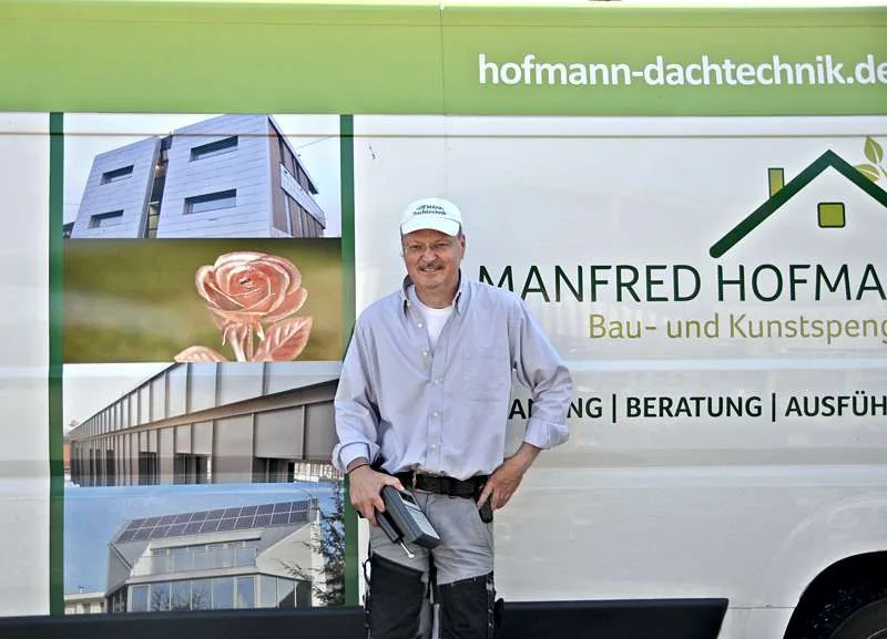 Manfred Hofmann, Betriebsleiter der Hofmann Dachtechnik GmbH